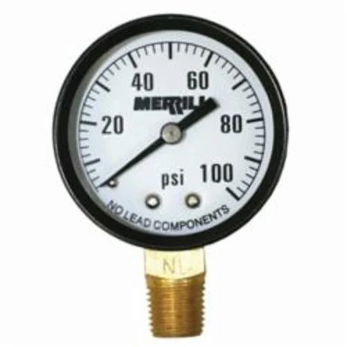 0-100 LB. PRESSURE GAUGE - NO LEAD