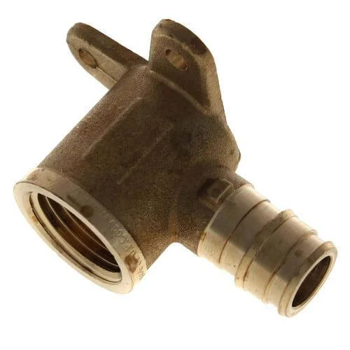 1/2 BARB X 1/2 FIP EXPANDABLE BRASS PEX DROP EAR ELBOW