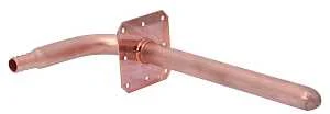 1/2 in Barb Brass Stub-Out Elbow with Bracket for PEX