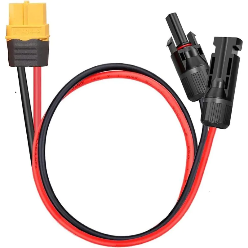 1.5FT MC4 to XT60 Connector Mobile Storage Battery Charging Cable 12AWG