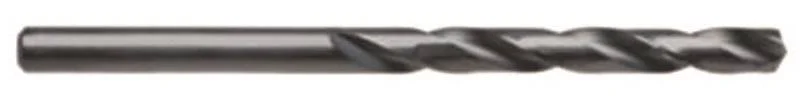 1/8 in x 6 in Aircraft HSS Drill Bit, Black Oxide, 135° Split Point