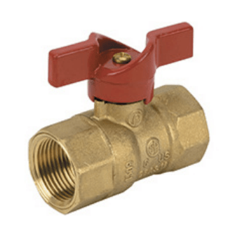 1" FIP RED HANDLE FULL PORT THREADED BALL VALVE 400 WOG-JOMAR