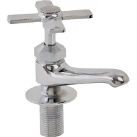 1-Handle Lavatory Faucet, Chrome-Plated Brass, Chrome Finish