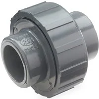 1 in PVC Solvent Weld Pipe Union, Gray