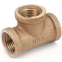 1 in Red Brass FIPT Tee, 200 PSI