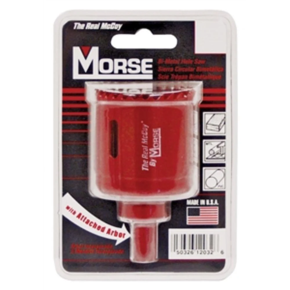 1" MORSE HOLE SAW, 3/8" ARBOR