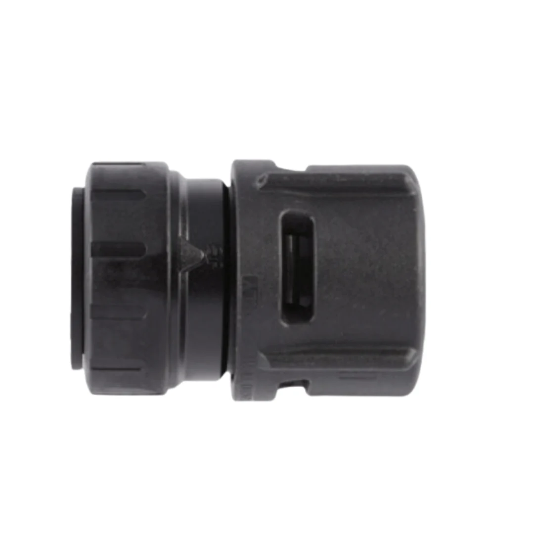 1"NOM X 1"FIP COUP-BLACK