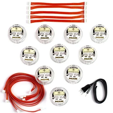 10-button kit – Picade Plasma Kit - Illuminated Arcade Buttons