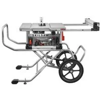 10 in Worm Drive Table Saw with Rolling Stand, 120V