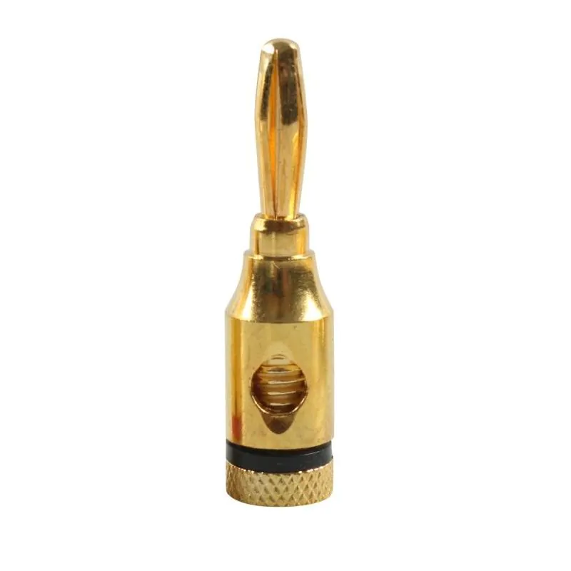 10GA BANANA PLUG BLACK GOLD HEAVY DUTY