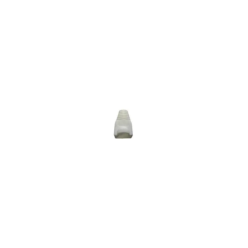 10PK SNAGLESS CAT5 CAT6 RUBBER BOOTS FOR RJ45 PLUG WHITE