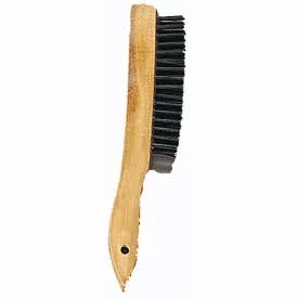 11 in. Shoe Handle Wire Brush with Scraper