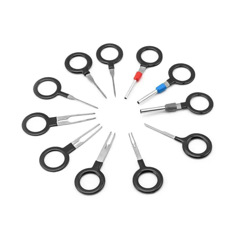 11PC Terminal Removal Tool Wiring Connector Extractor Puller Release Pin Contact Extraction Kit Set