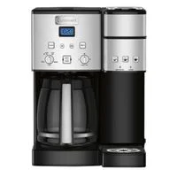 12-Cup & Single-Serve Coffee Maker, Black/Stainless