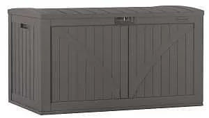 134 Gallon Gray Resin Deck Box