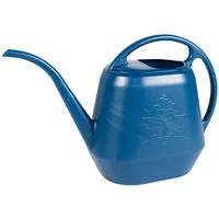 144 oz Plastic Watering Can, Deep Sea Blue Long Stem Spout