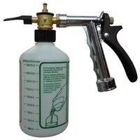 15 oz Zinc Alloy Silver Hose-End Sprayer with Adjustable Nozzle
