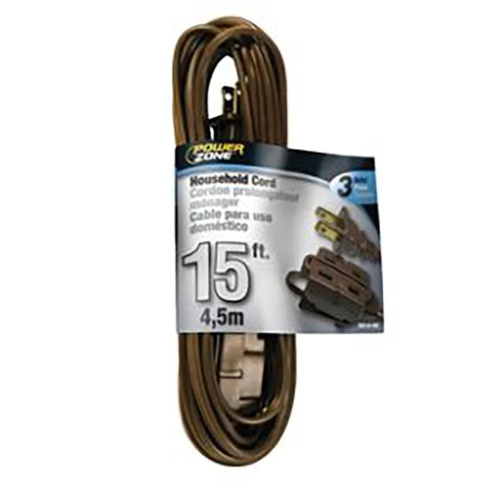 16 AWG 15' BROWN JACKET EXTENSION CORD