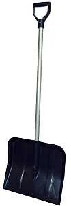 18 in Poly Snow Shovel with Vinyl-Coated Steel Handle and D-Grip