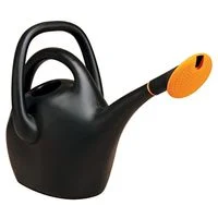 2.6 Gallon Black Watering Can with Dual Handles