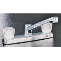 2-Handle Kitchen Faucet 8 in Centers Chrome ABS