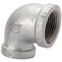 2 in 90 Degree Threaded Galvanized Malleable Iron Pipe Elbow