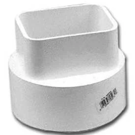 2 in. x 3 in. x 4 in. PVC Downspout Adapter