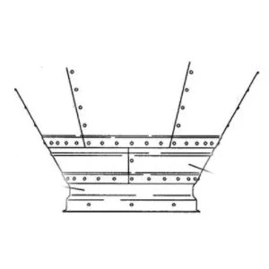22 in 67 degree AP Hopper Extension Panel Bundle, For 7 ft Feed Bins