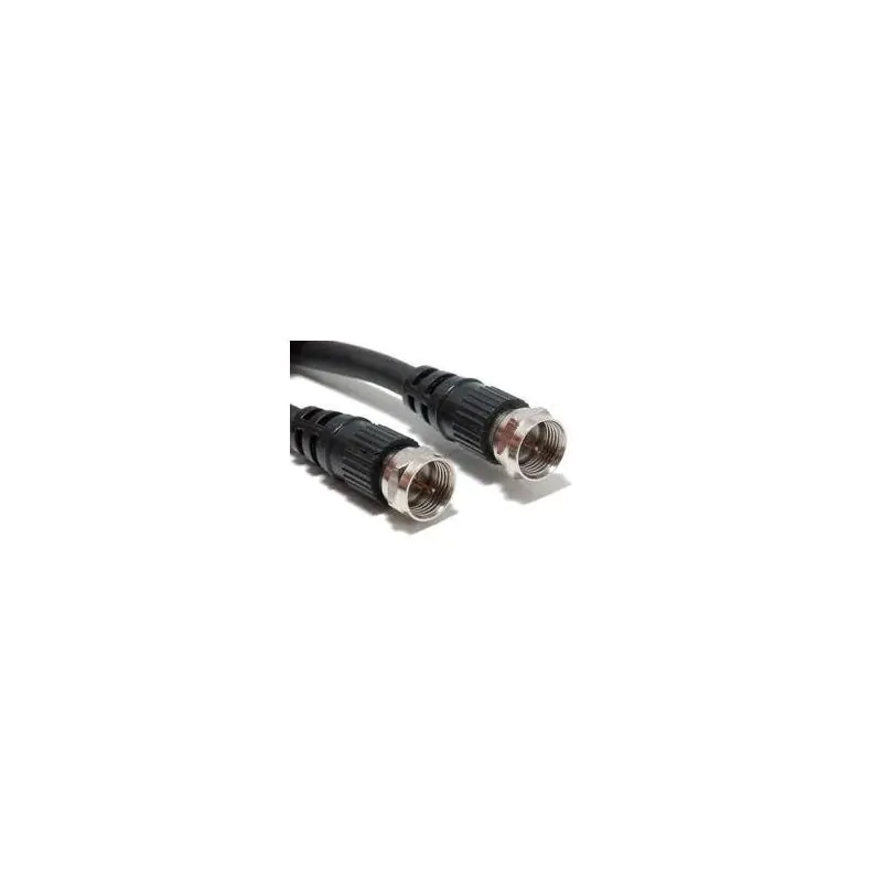 25 ft F-F Black RG6 Cable