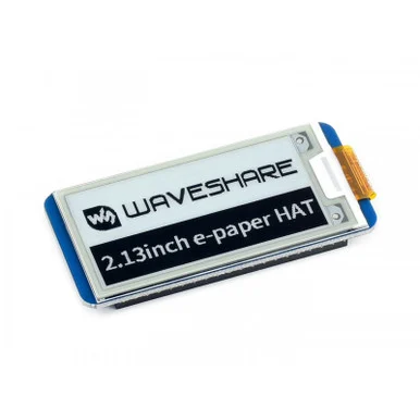 250x122, 2.13inch E-Ink display HAT for Raspberry Pi