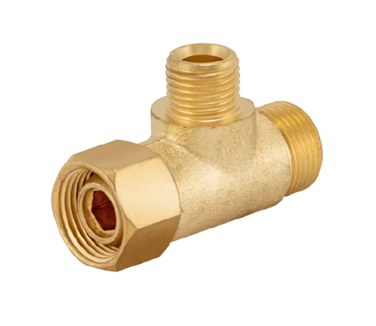 3/8" OD X 3/8" OD X 1/4" OD STOP ADAPTER