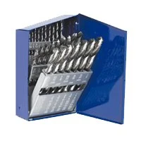 29-Piece HSS Black Oxide Drill Bit Set, 1/16"-1/2"