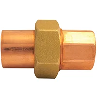 3/4 in Copper Pipe Union CxC Solder Joint