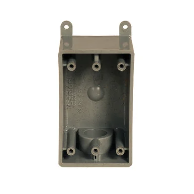 3/4 Inch Single Gang PVC T Box With Lugs