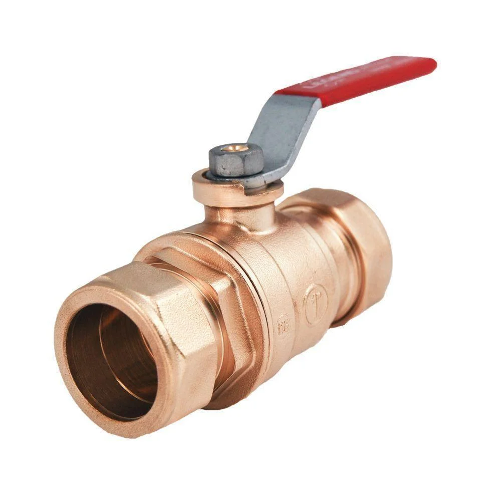 3/4" PRESS END BRASSBALL VALVE 300 CWP.