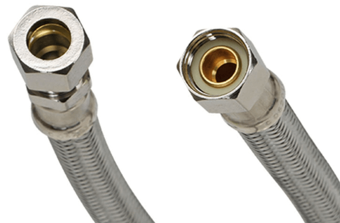 3/8" Comp.x 3/8" O.D. Copper Tubing Coupling Faucet Supply Line