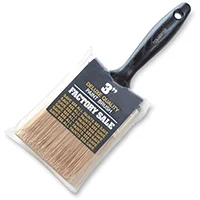 3 in Gold Polyester Chisel Trim Paint Brush for Latex & Oil