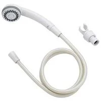3-Setting Handheld Showerhead, White