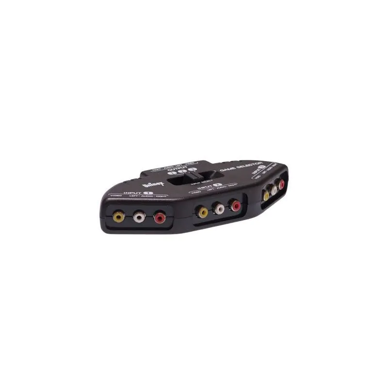 3 WAY RCA AUDIO VIDEO SELECTOR SWITCH AV