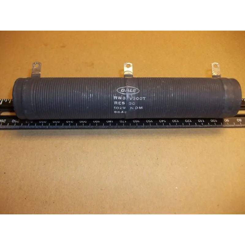 30 Ohm 102 Watt Power Resistor, 6 inch X 1 1/8 inch DALE RW37V300T