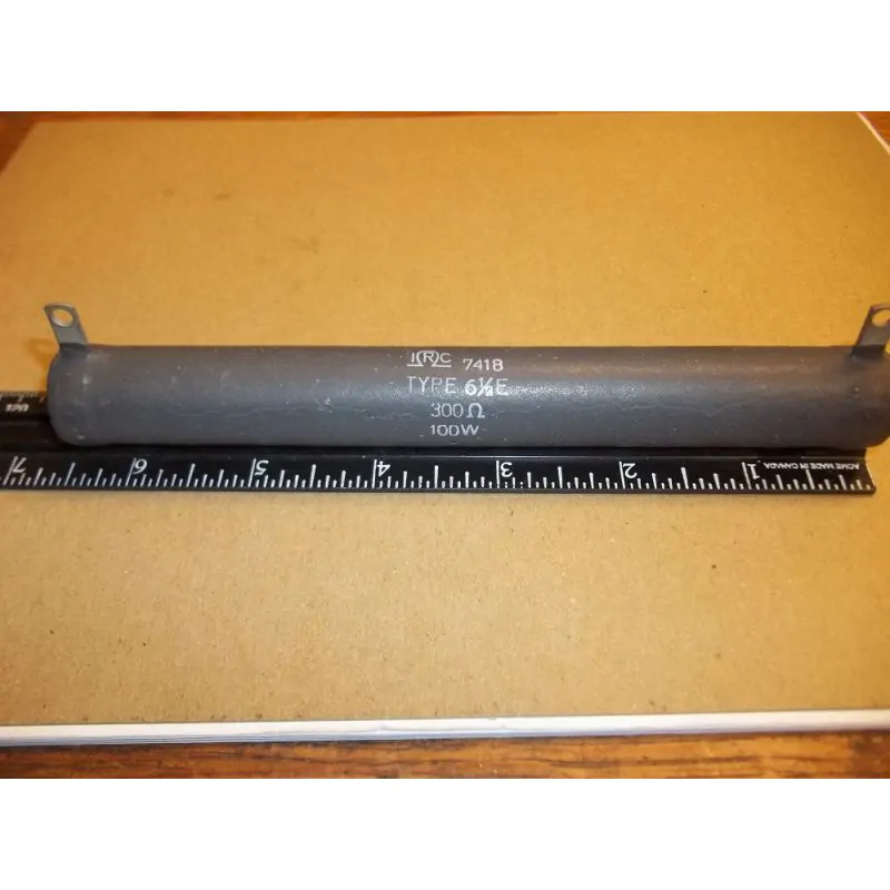 300 Ohm 100 Watt Power Resistor, 6.5 inch X 3/4 inch IRC 7418 TYPE 6 1/2E