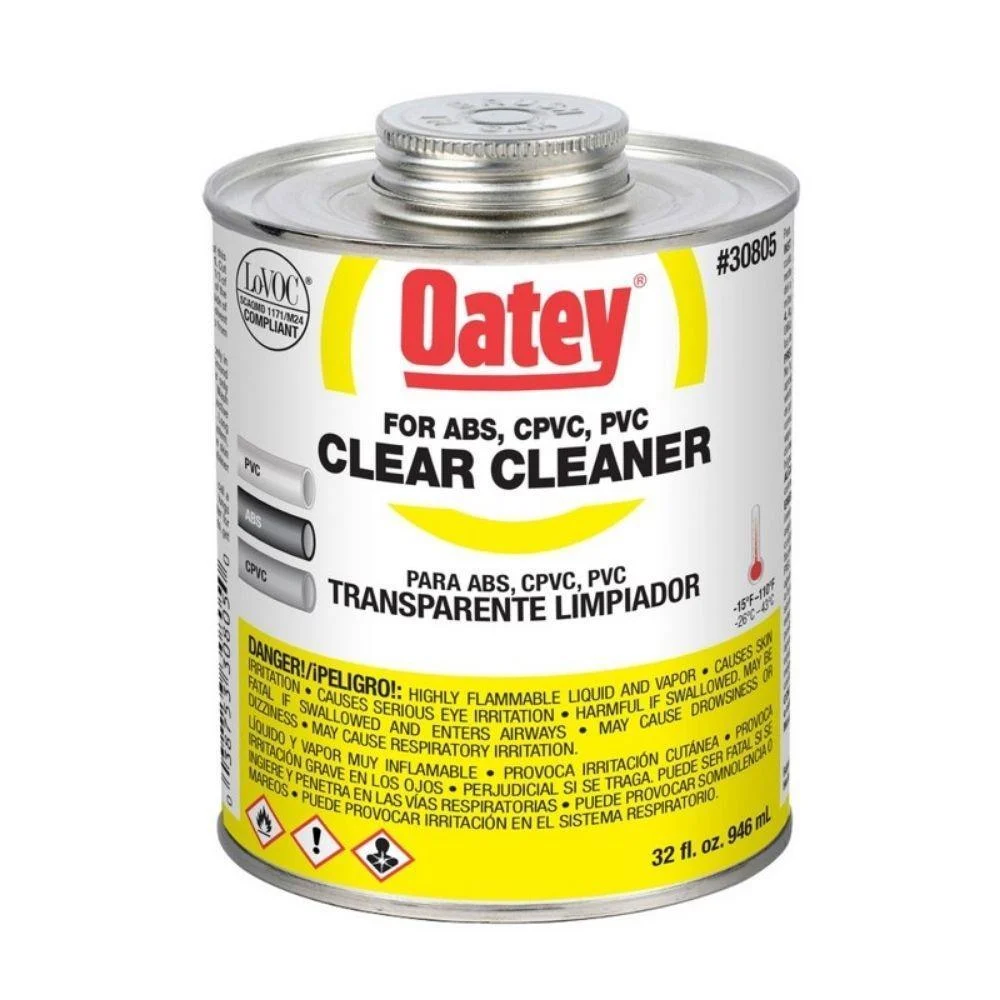 30805 OATEY Clear Cleaner, 32 oz.
