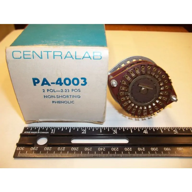 36890 CENTRALAB PA4003 BREAK BEFORE MAKE ROTARY SWITCH