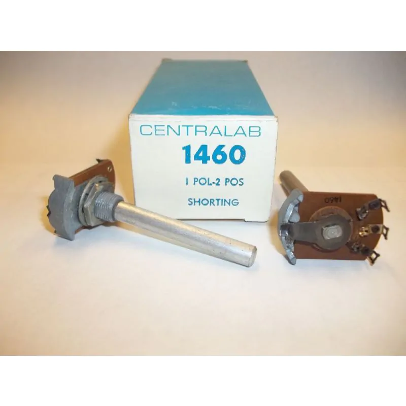 38026 CENTRALAB 1460 SHORTING MAKE BEFORE BREAK ROTARY SWITCH