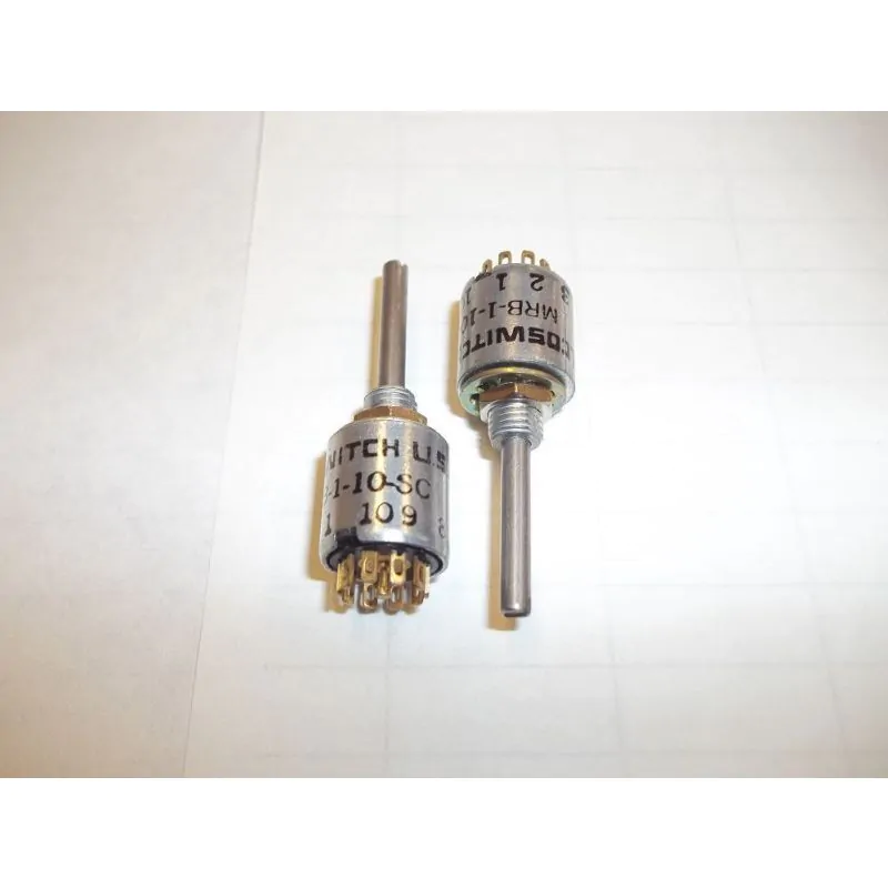 38166 1 POLE 10 POSALCOSWITCH MRB-1-10SC ROTARY SWITCH