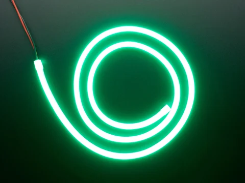 Flexible Silicone Neon-Like LED Strip - 1 Meter - Green