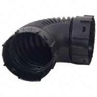 4 in 90 Degree Single Wall Snap Elbow, Polyethylene
