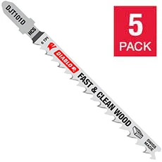 4 in. High Carbon Steel Jig Saw Blade, 6 TPI