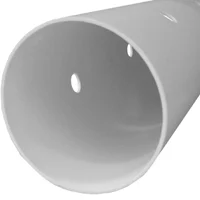 4 in x 10 ft Perforated PVC Sewer Pipe with Belled End