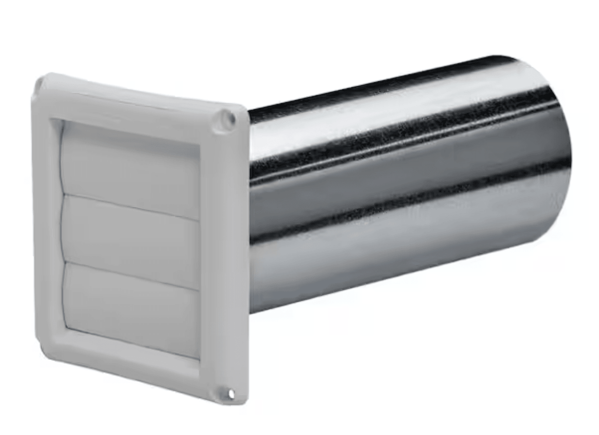 4 VENT HOOD WITH LOUVER WHITE
